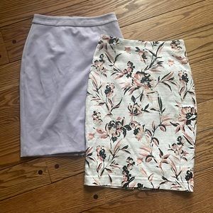 2 for 1 WHBM pencil skirts 00 lined excellent condition